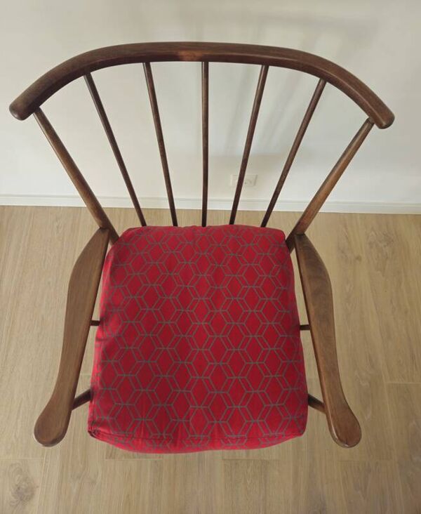 Fauteuil Baumann modèle éventail vintage