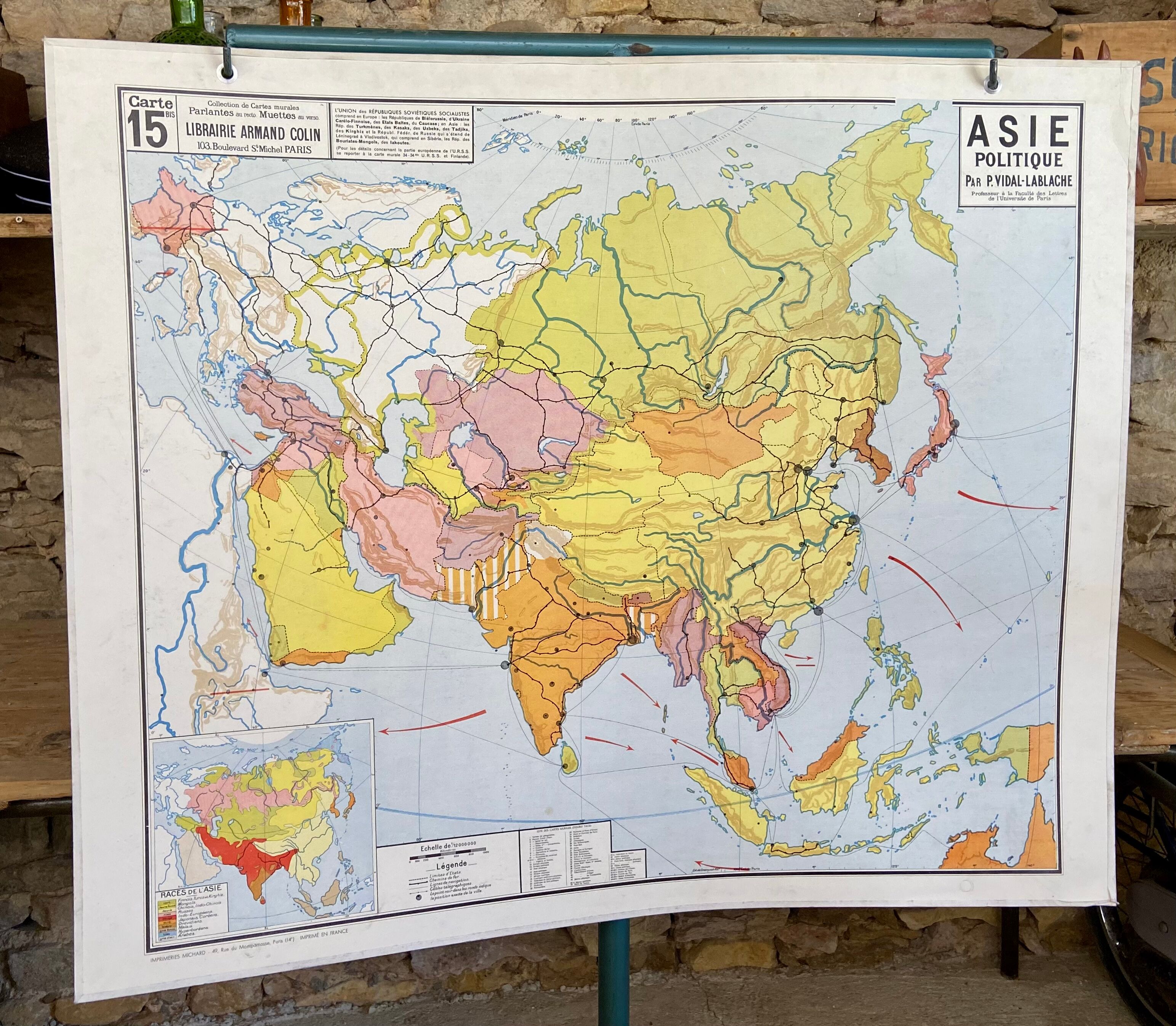 Map asia - vidal- lablache