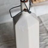 Antique beige glazed ceramic bottle