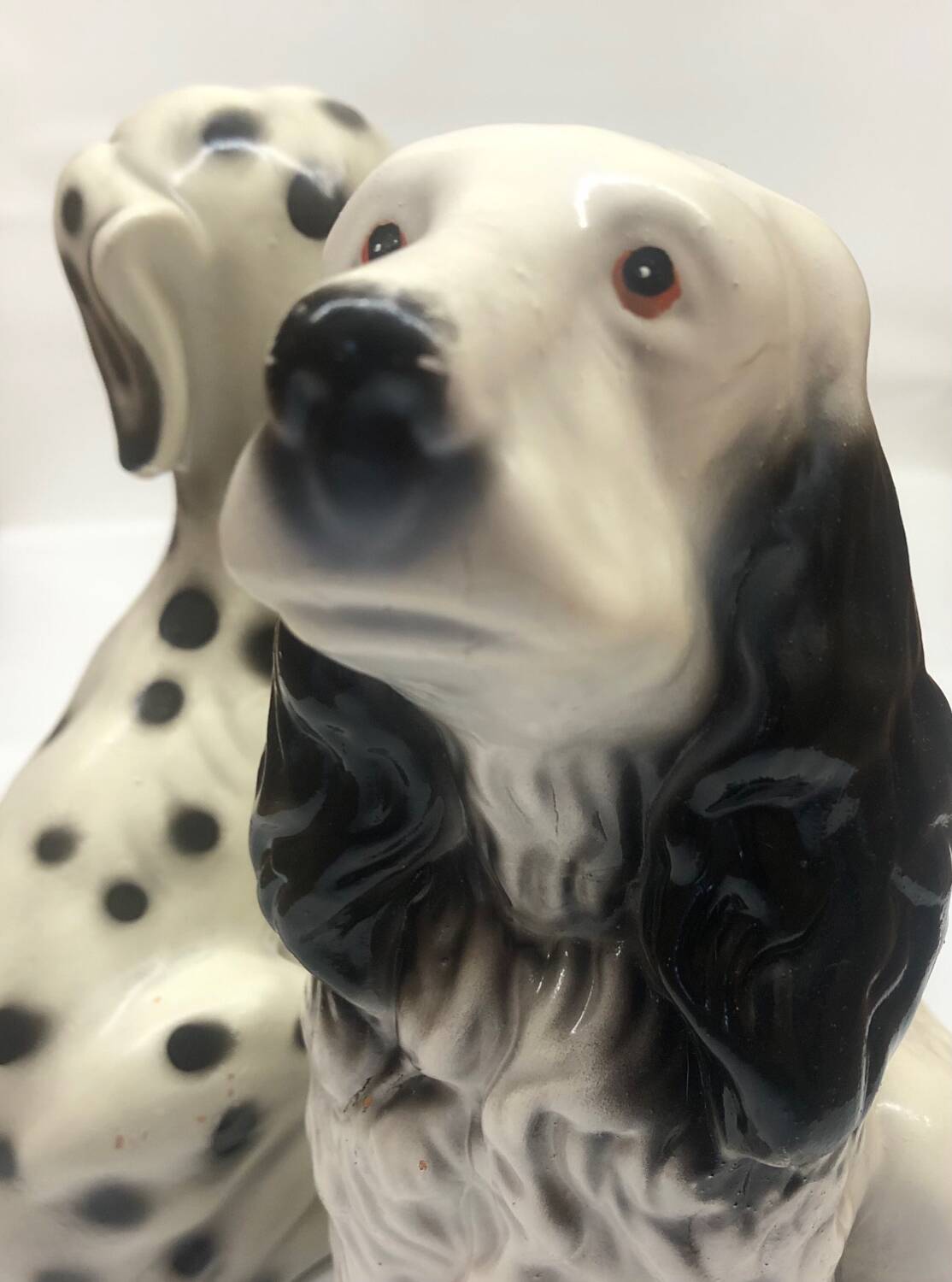 Pair of ceramic dogs