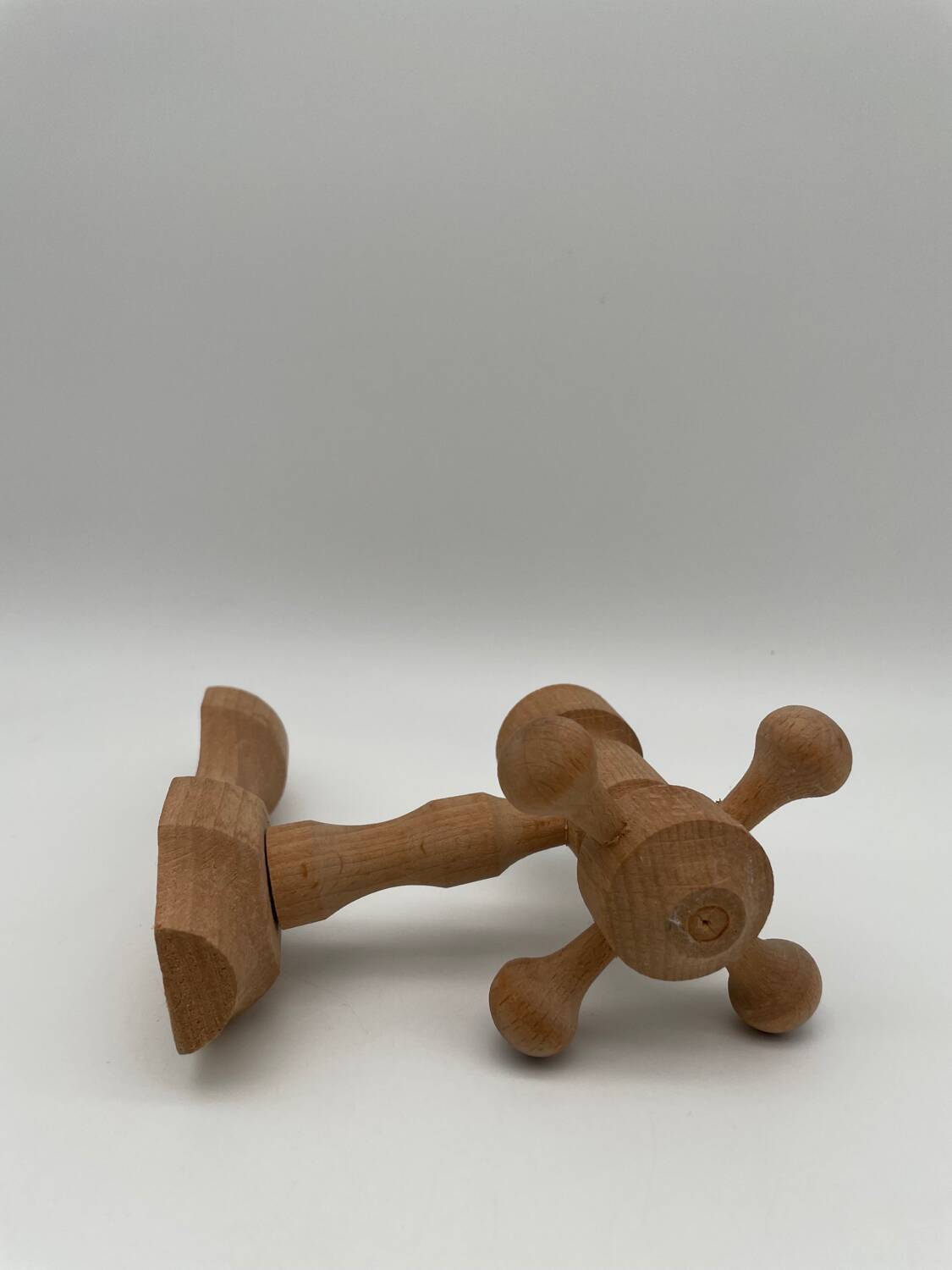 Vintage design wooden candle holder 1970 Arne Hoyer