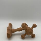 Vintage design wooden candle holder 1970 Arne Hoyer