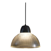 Vintage prismatic glass pendant light