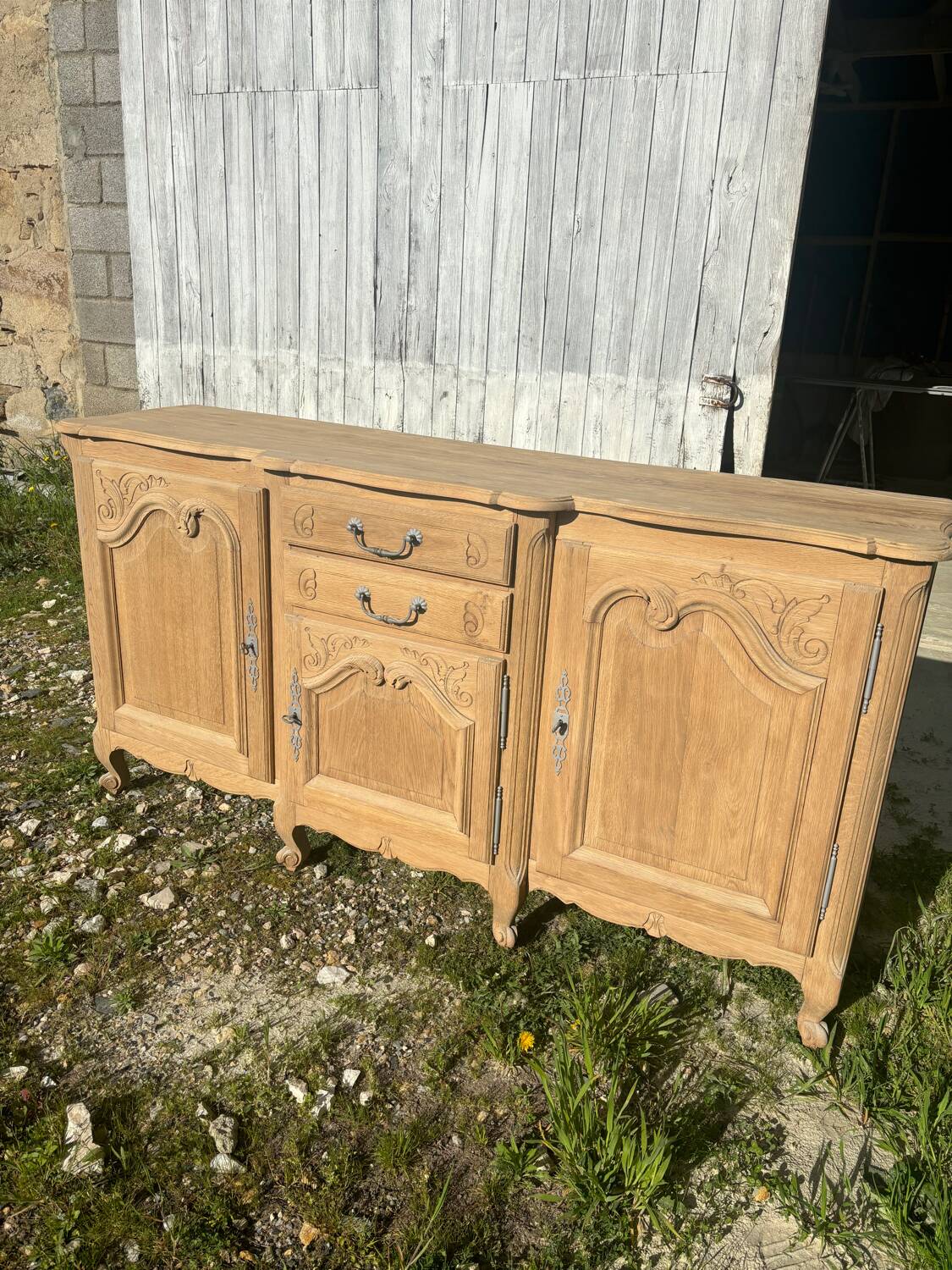 Buffet enfilade bois naturel