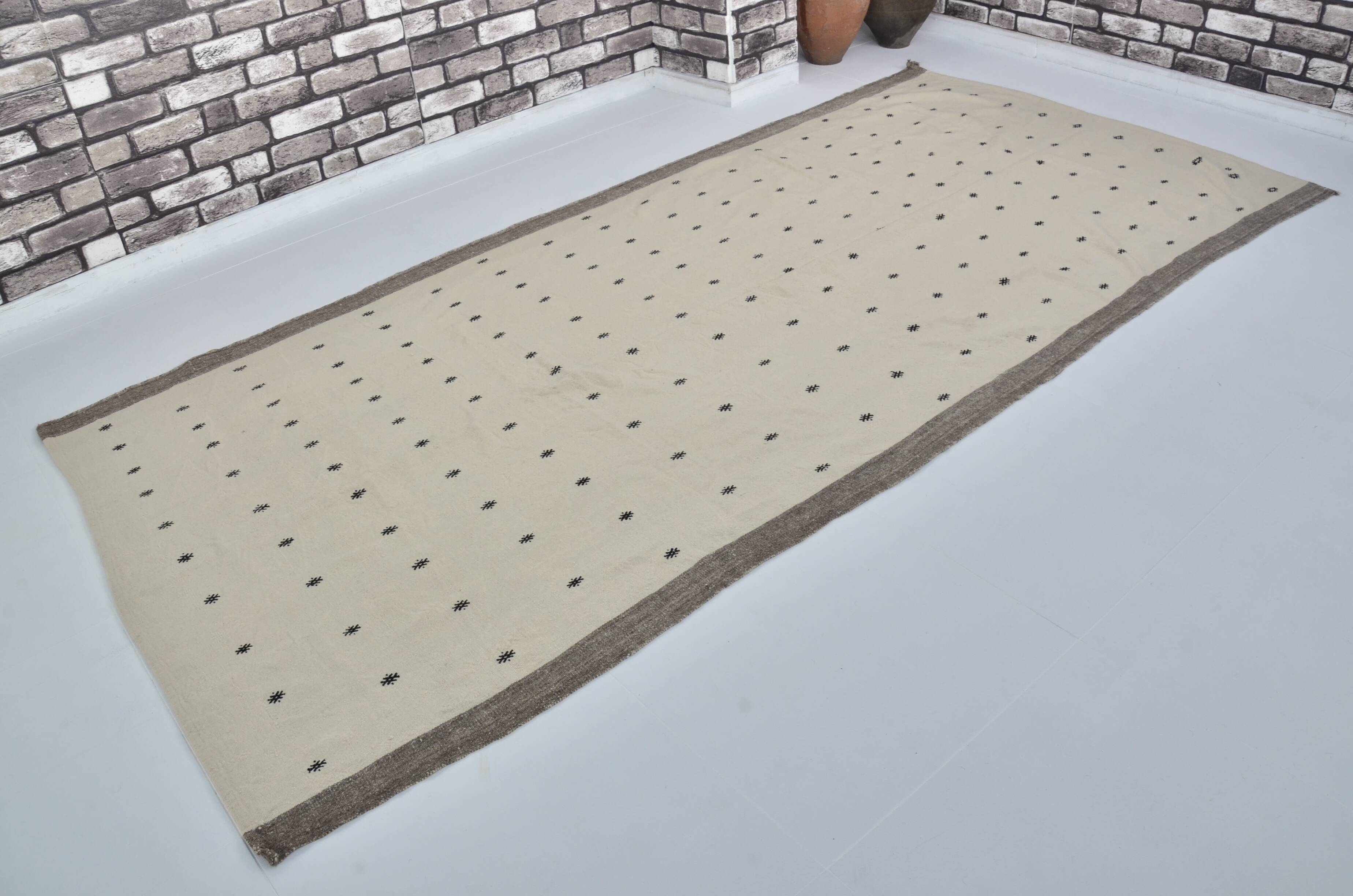 Turkish Handwoven Neutral Rug sku 3054