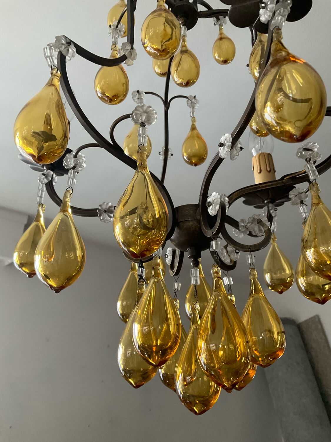 Antique Murano glass chandelier