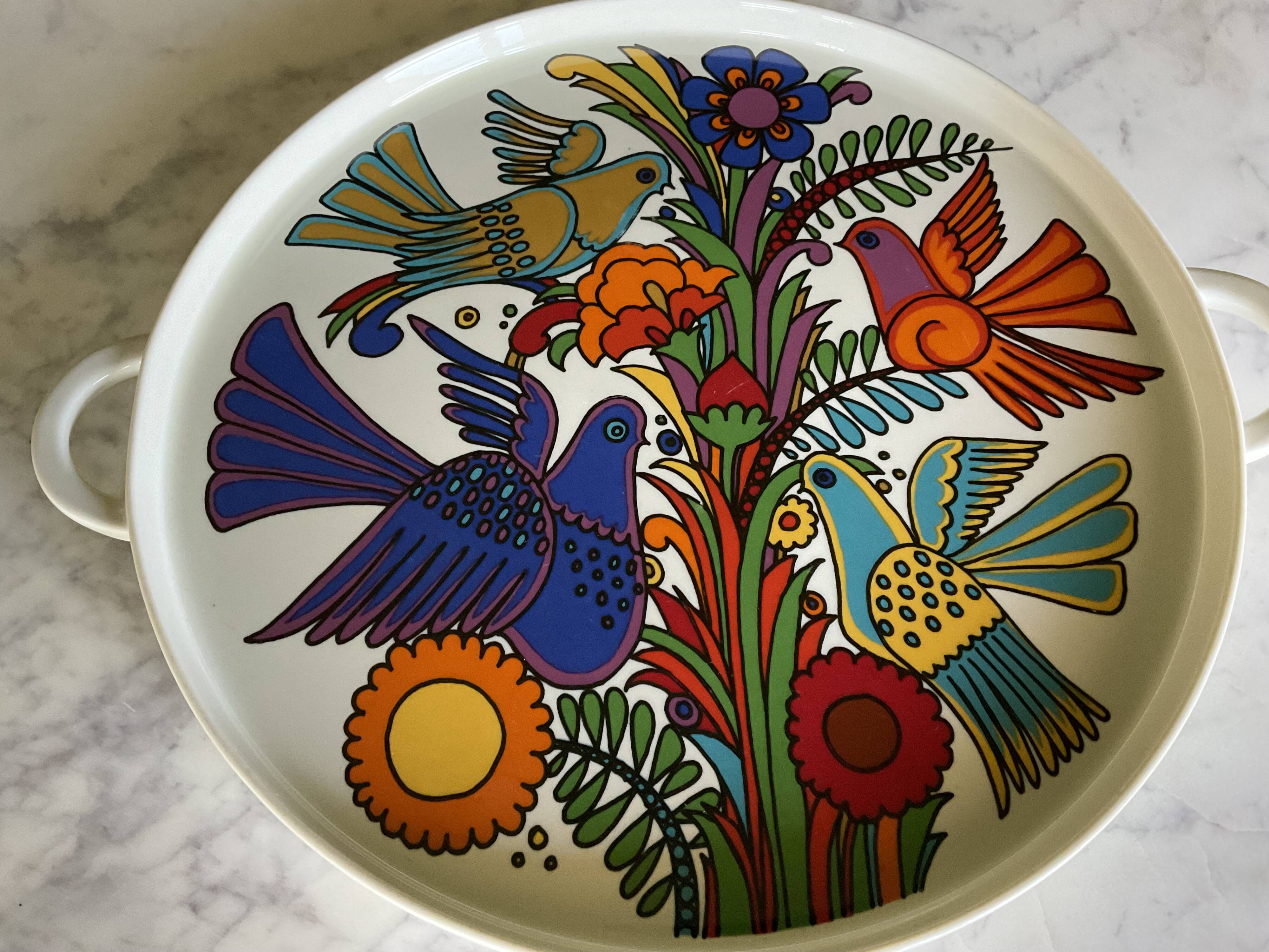 Tart dish. Acapulco. Villeroy and Boch. Vintage.