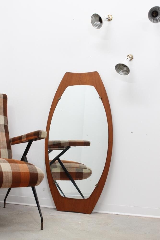 Miroir ovale scandinave 58x110cm