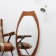 Miroir ovale scandinave 58x110cm