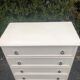 Commode vintage blanche