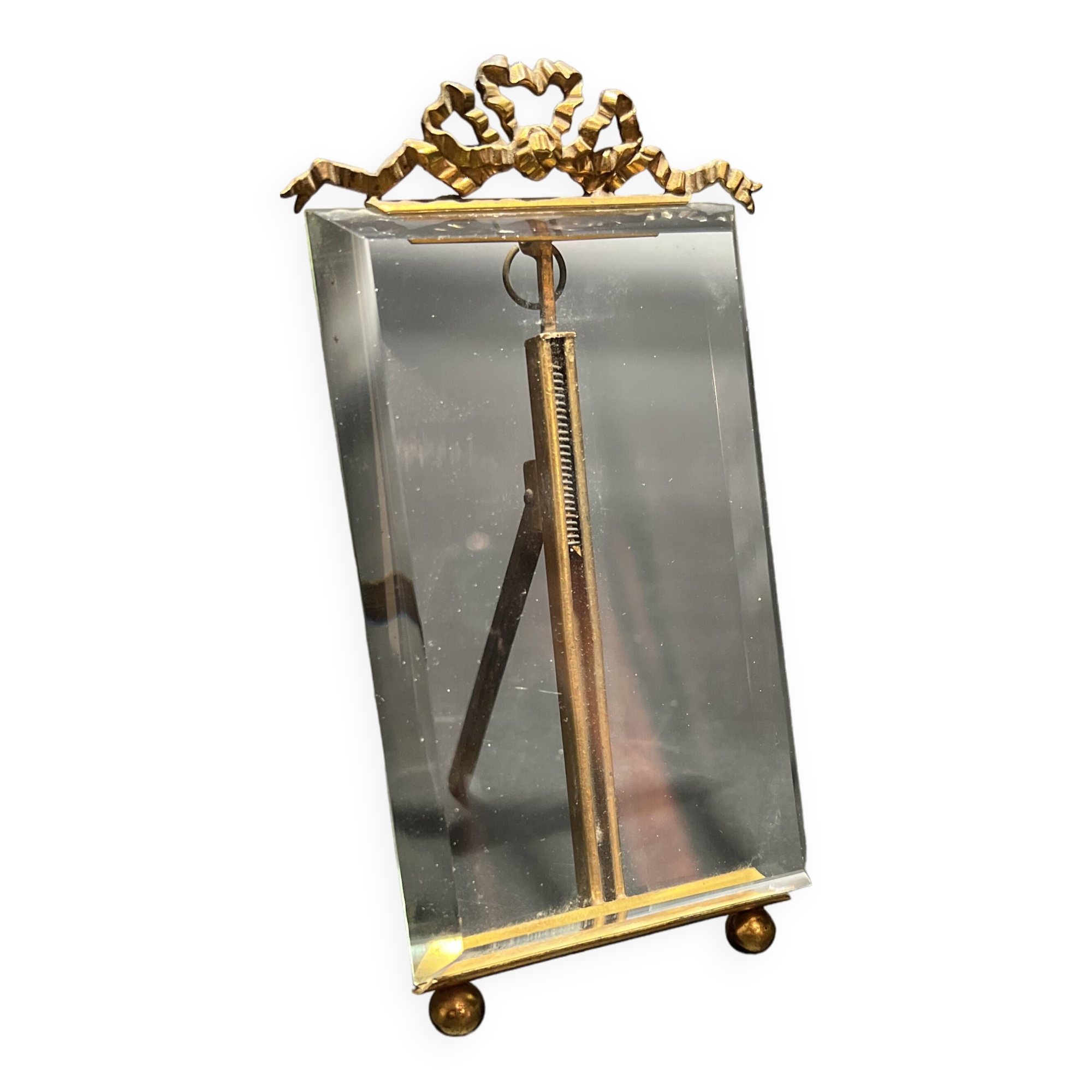 Glass and metal frame