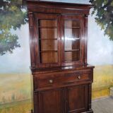 English mahogany desk bookcase