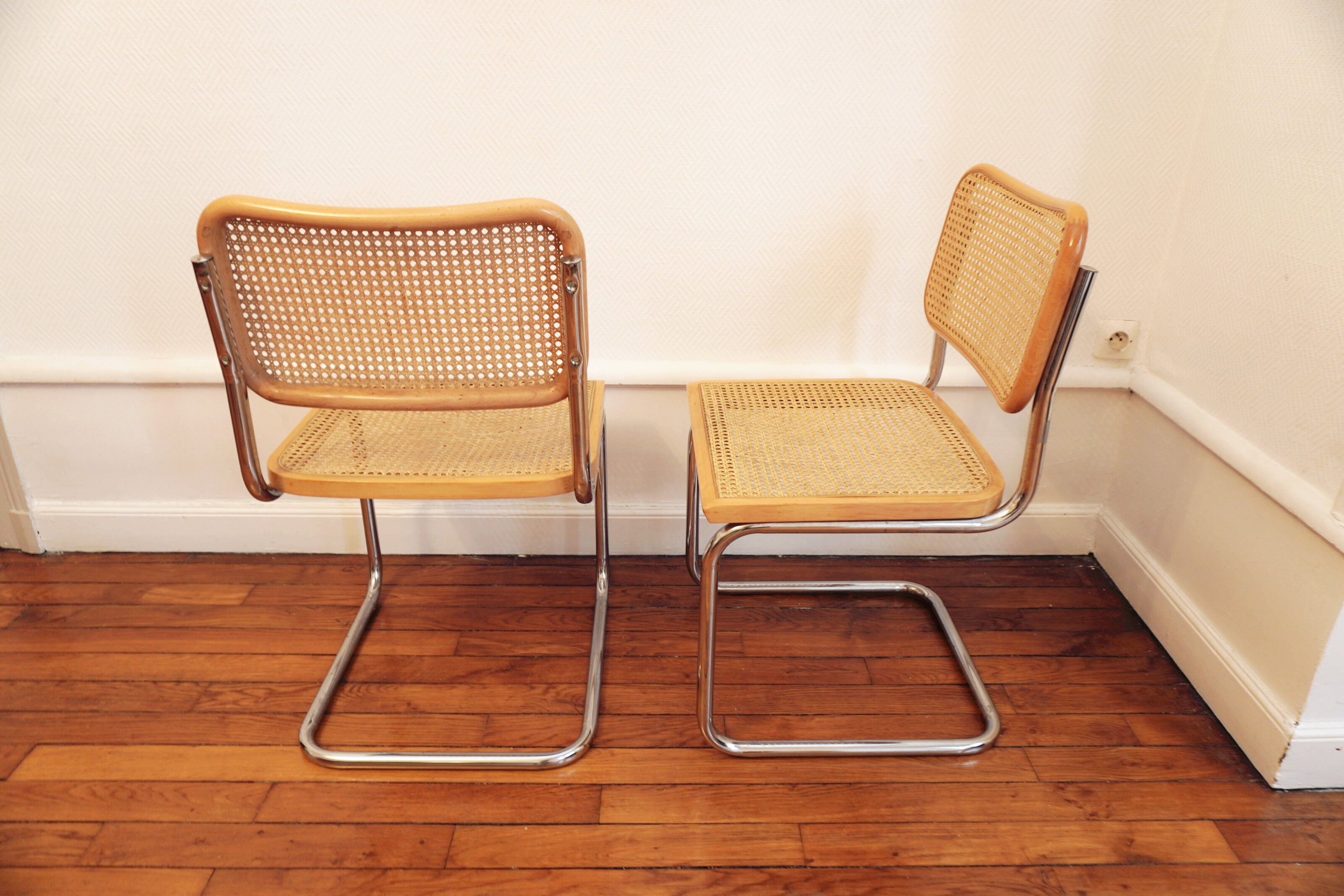 Pair of Cesca B32 chairs by Marcel Breuer