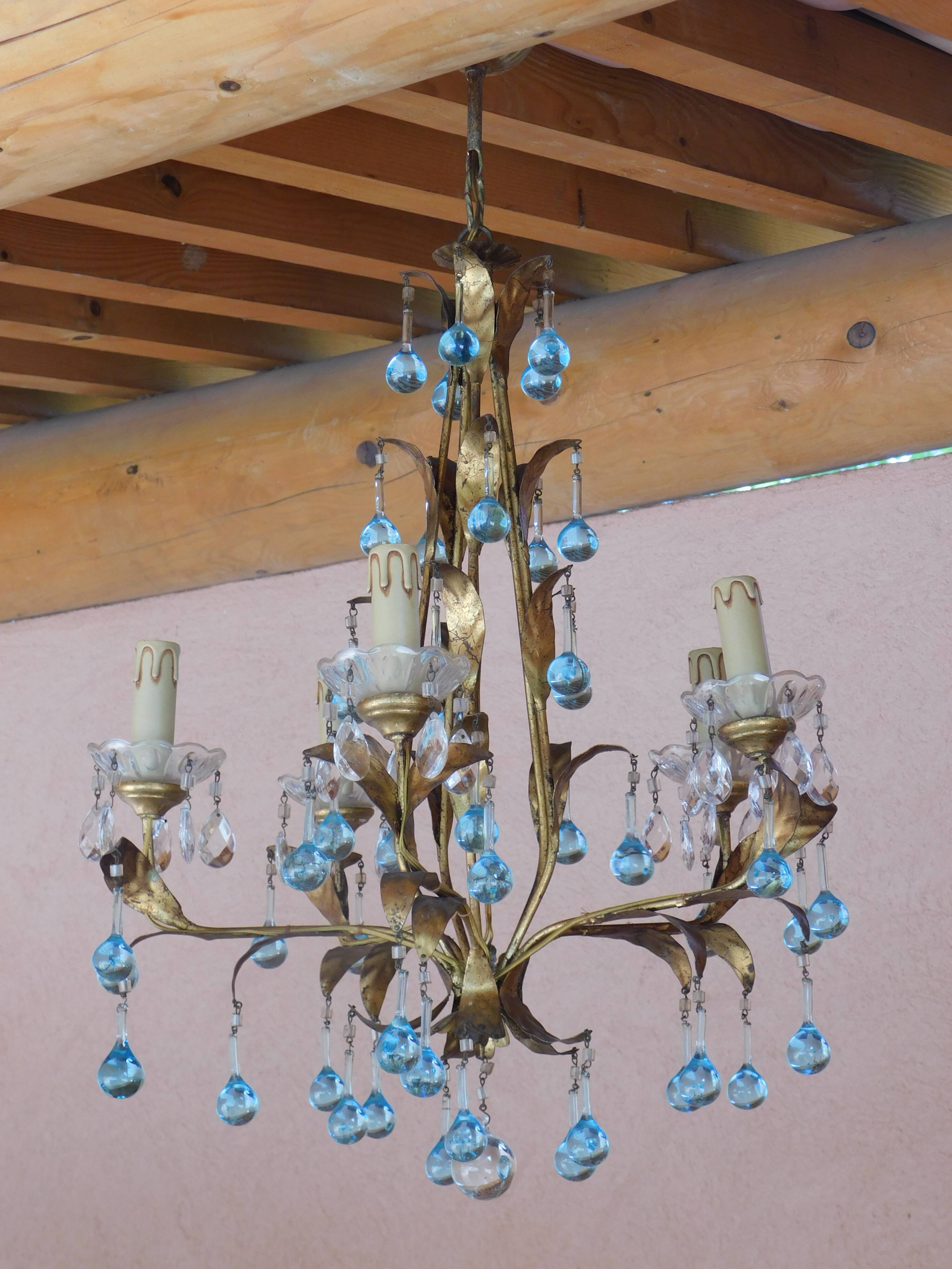 Lustre pampilles Murano
