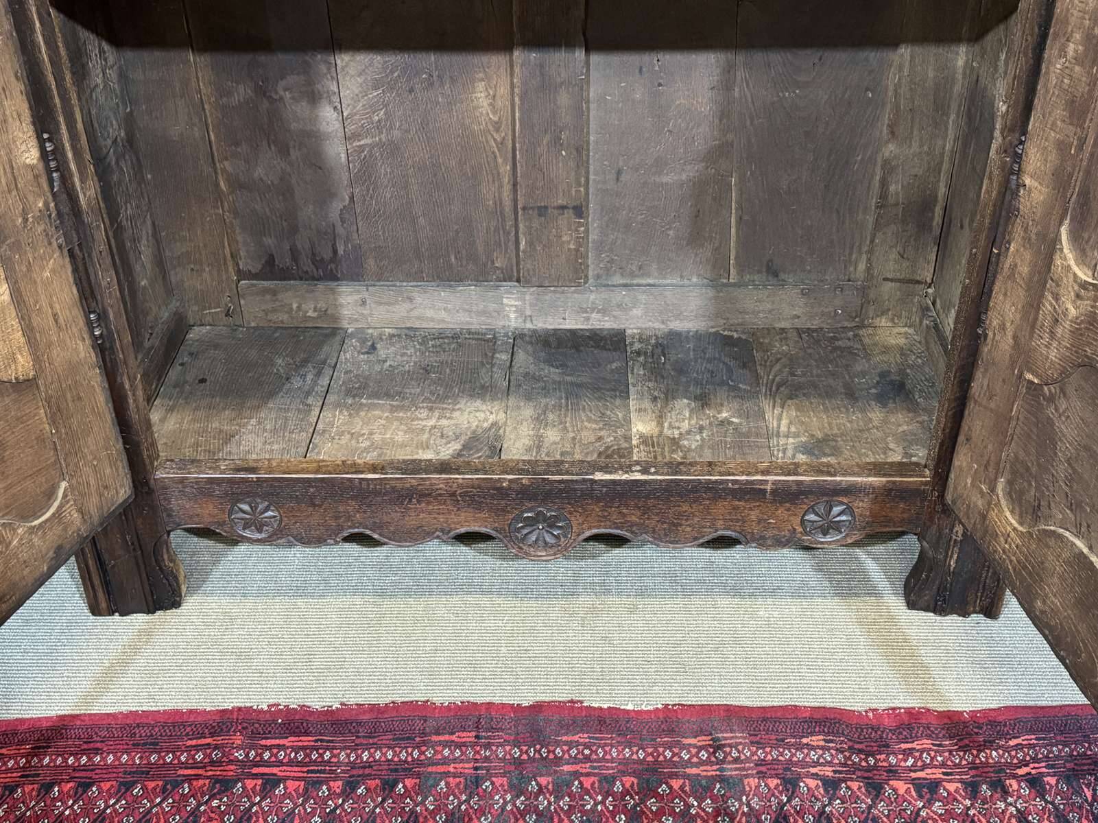 18th-century oak wardrobe