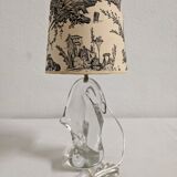 Crystal lamp signed Schneider