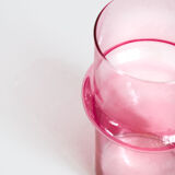 Pink glass vase