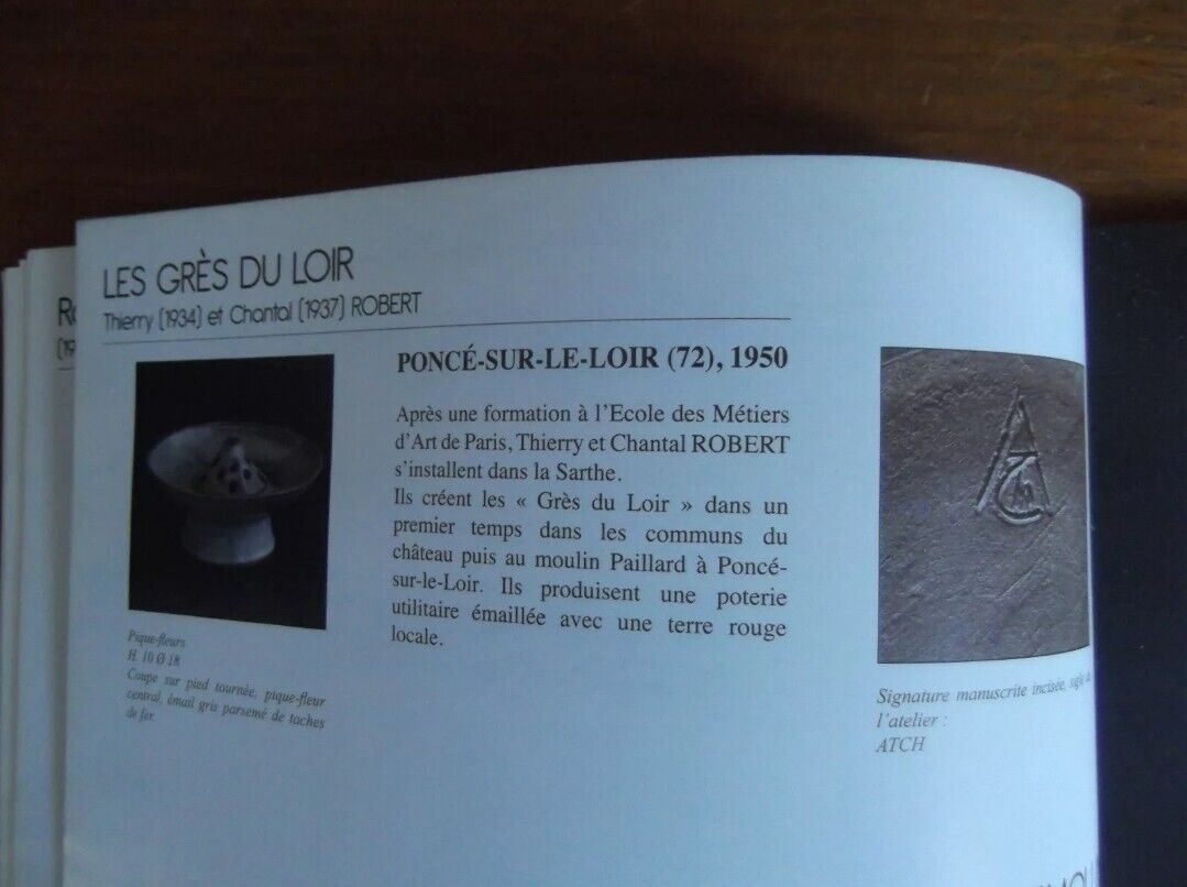 Atelier ATCH Chantal et Thierry Robert vase boule en céramique grès émaillé gris