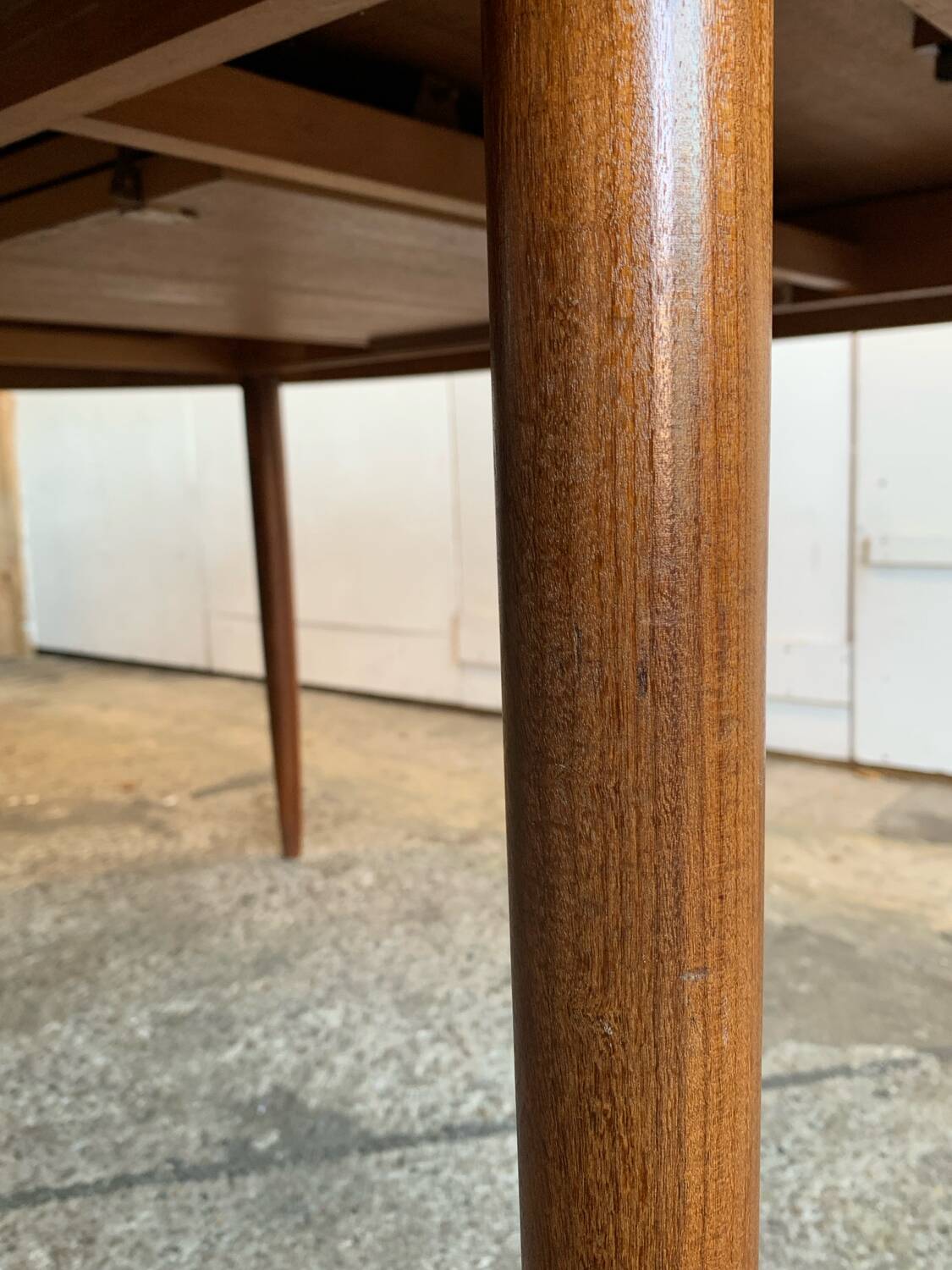 Vintage Scandinavian style teak dining table