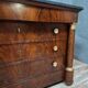 Empire commode in mahogany – Detached columns – Marble top – 19th century
