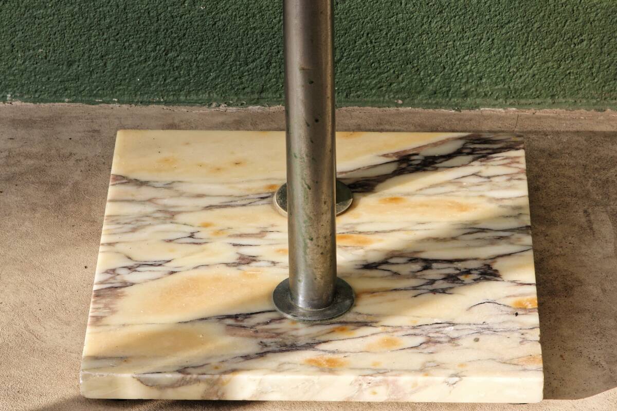 Art Deco console in onyx and steel