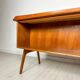 1960s Vintage Curved Teak Writing Desk by Svend Aage Madsen