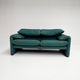 Maralunga sofa with footstool by Vico Magistretti for Cassina, 1970s