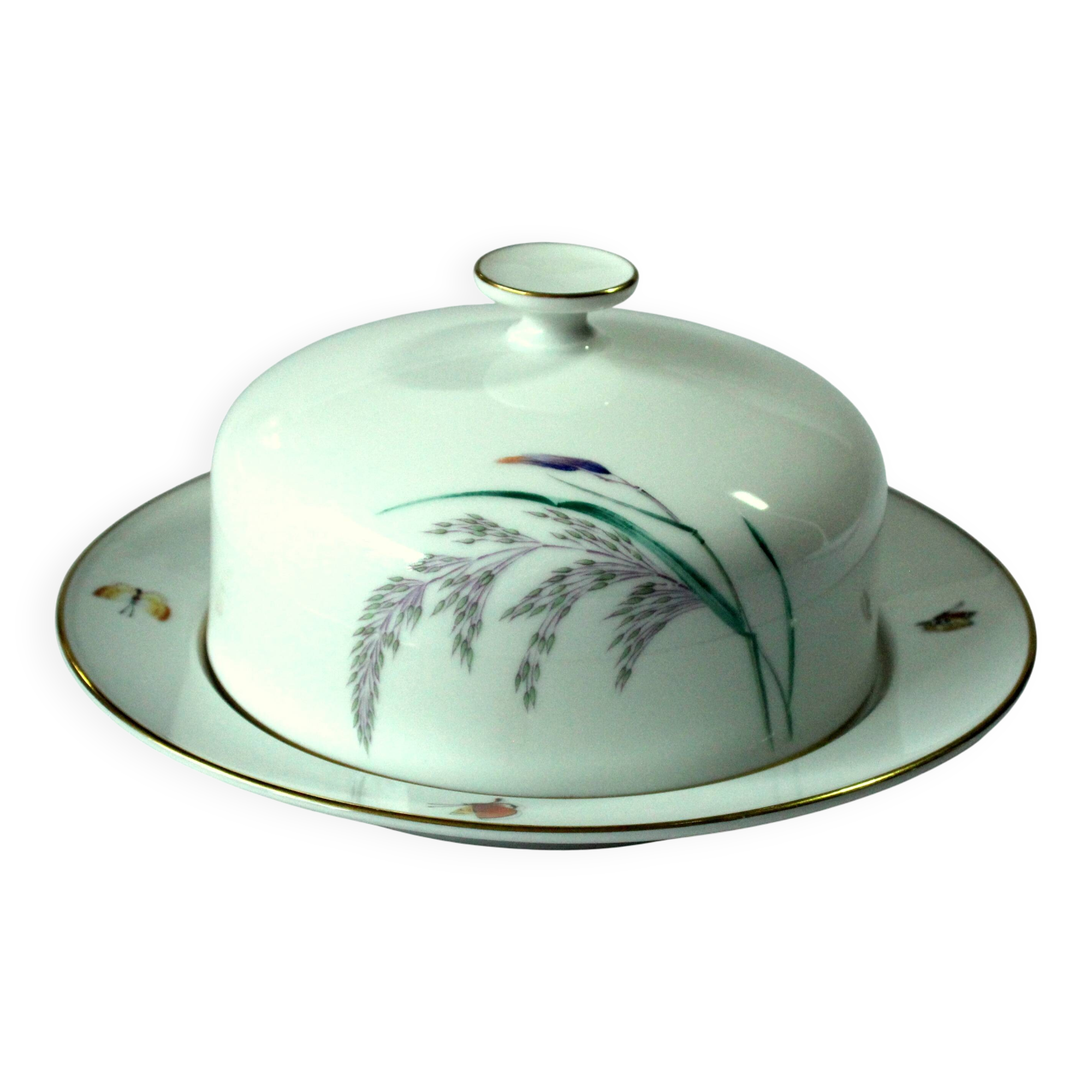 High quality porcelain butter dish by Heinrich Porzellan Design "Anmut"