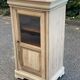 Vitrine bonnetière Louis Philippe rénovée en merisier brut
