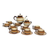 Quimper earthenware service from the 1930s-40s.