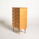 Six-Drawer Birch Chest, Scandinavia, 1950s/60s
