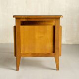 Oak and leather desk, France 1955