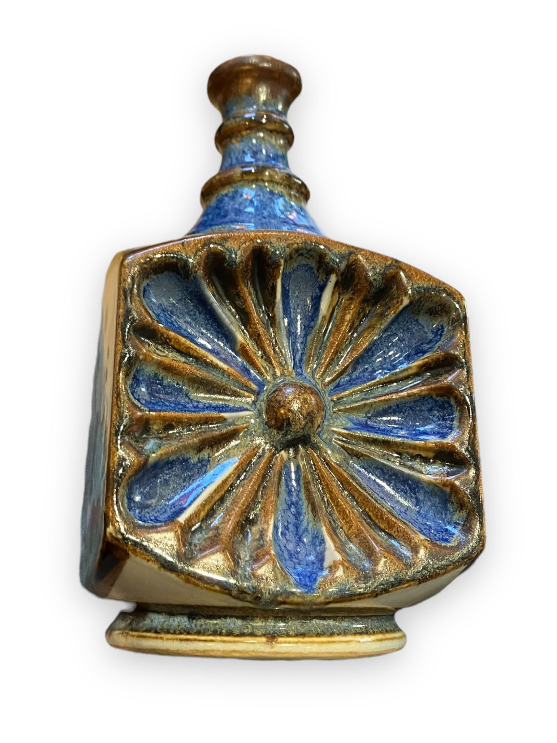 Tonala ken edwards bottle made of polychrome ceramic
