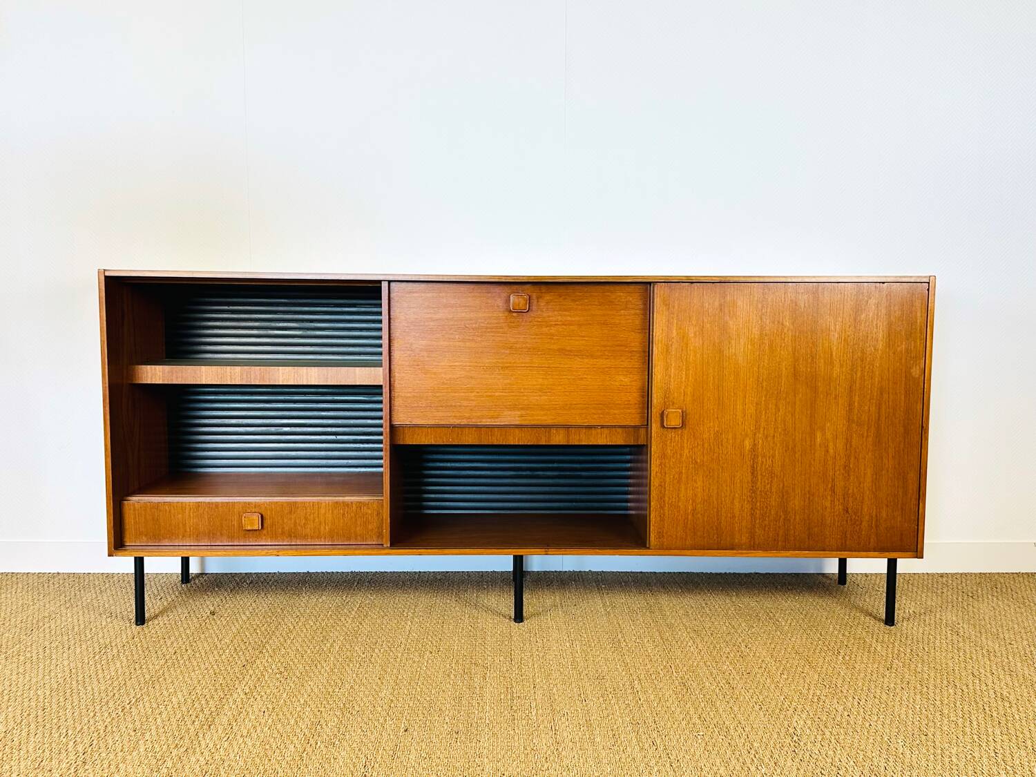 1960s high Scandinavian teak sideboard