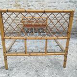 Bamboo and rattan bed