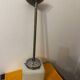 Opaline cubic pendant lamp in Art Deco style attributed to Walter Georg Kostk.