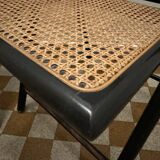 70s rattan cane folding chairs (X2)