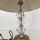 Art Deco Table Lamp - Brass Base Glass