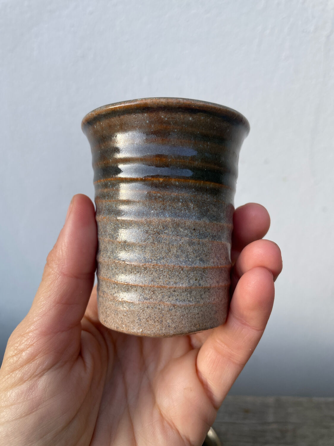 6 tasses à café en terre cuite 