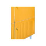 Vintage Schrank weis gelb