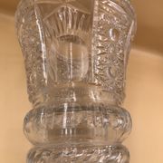 Vintage vase cut into facets of the 30s