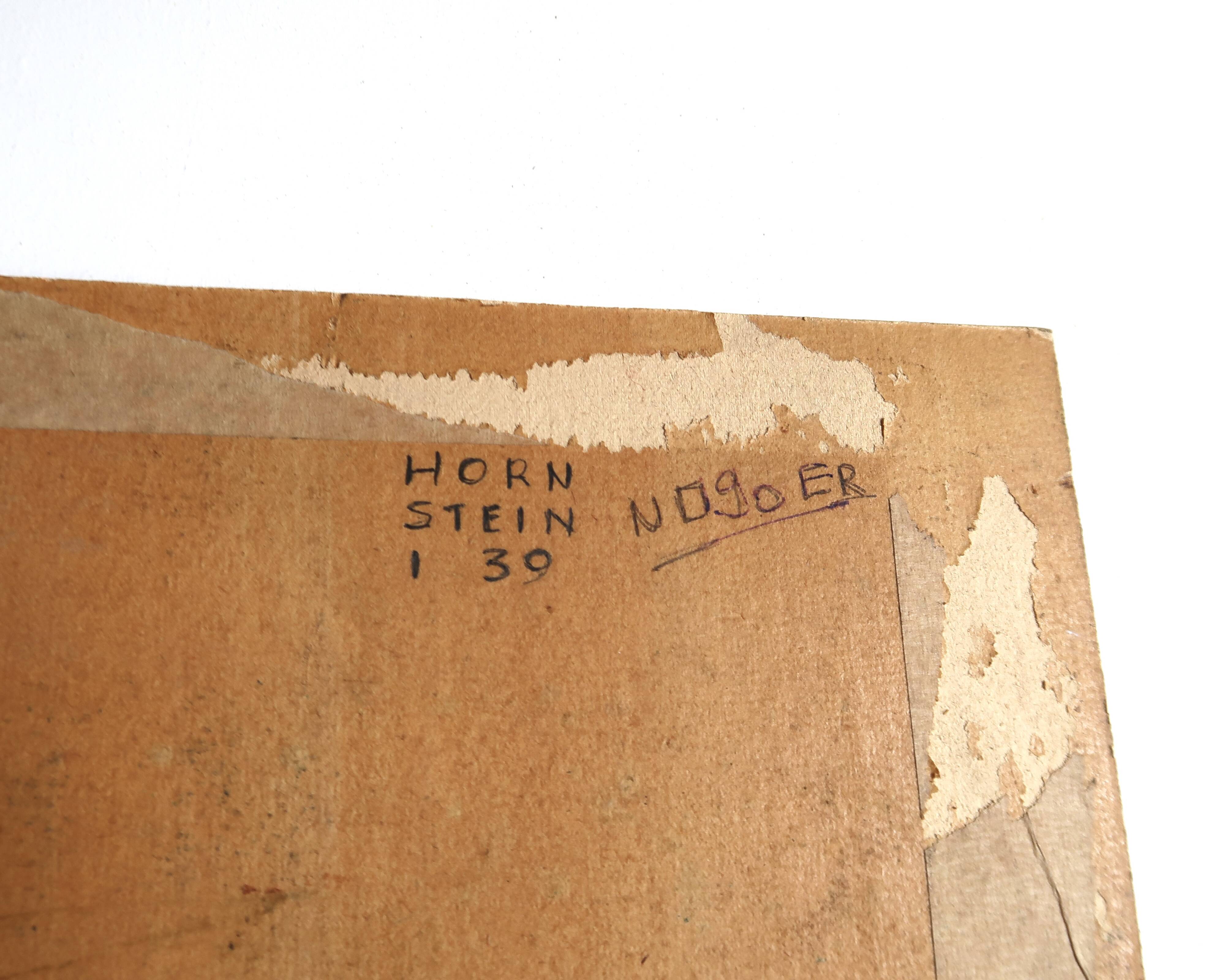 Tableau, peinture abstraite signée, école Allemande moderne, années 50