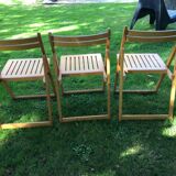 Series of 3 folding chairs