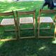 Series of 3 folding chairs