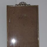Mirror frame golden brass, Napoleon III 19x28cm