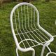 70s tubular garden bench