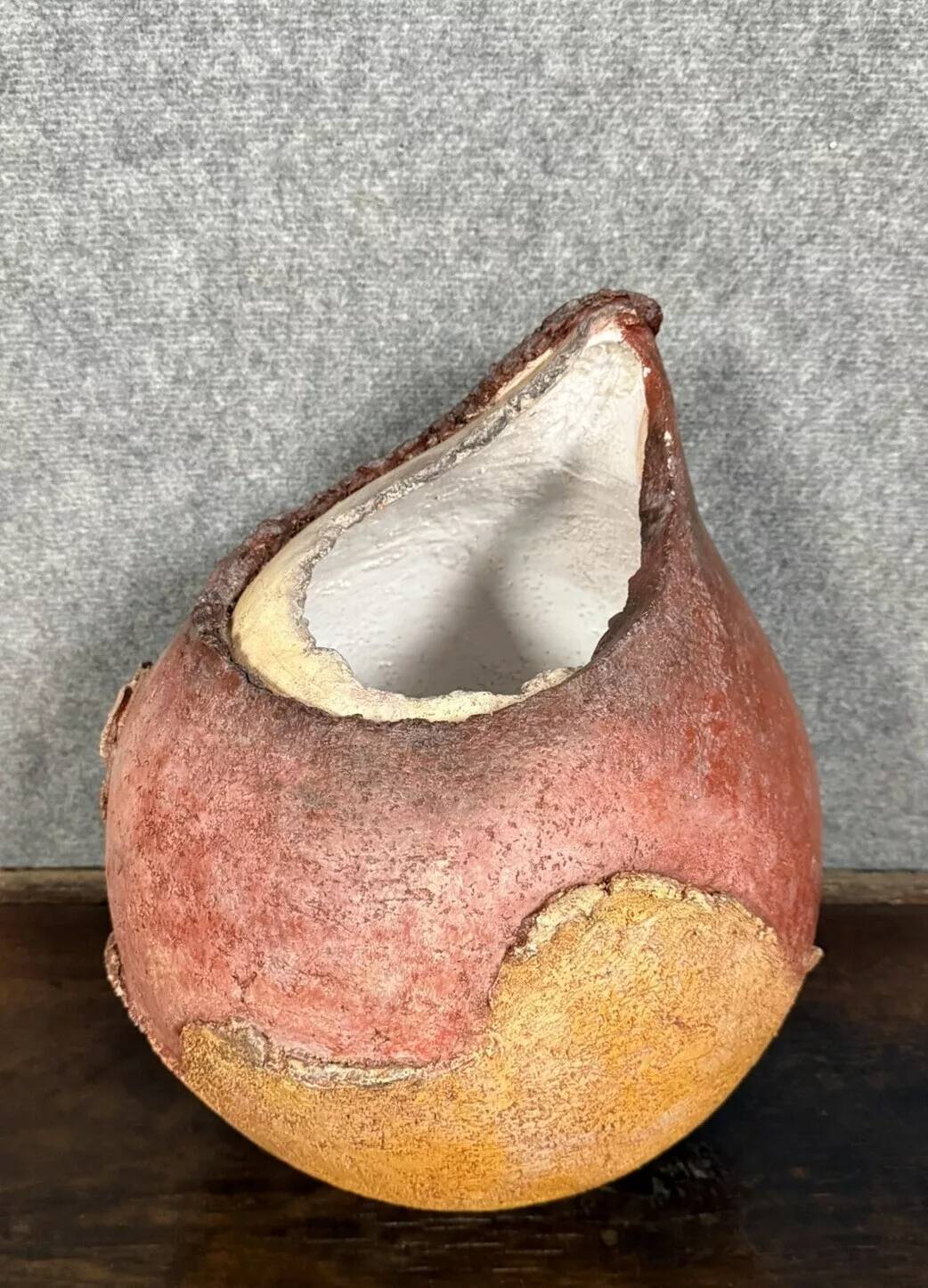 Free form polychrome ceramic sculpture 1970s