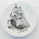 Limoges Haviland Porcelain - Illustrated Plate - Nautical No. 89