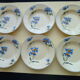 Set de 6 assiettes creuses en faience Vintage Décor de bleuets