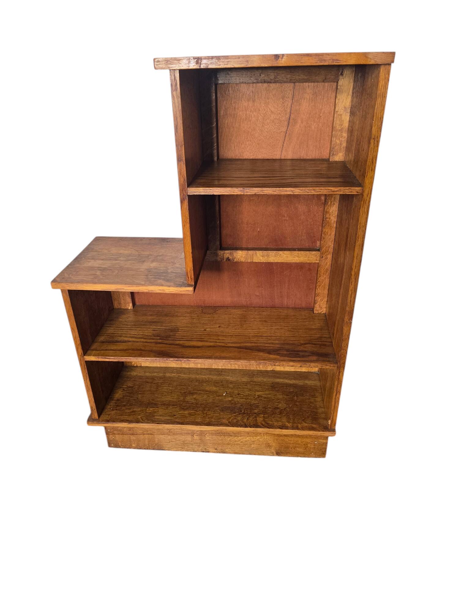 Pair of 1960s solid oak bookcases